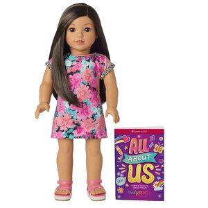 NIB American Girl Truly Me 18" Doll #124 brown eyes straight brown black hair